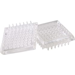 Shepherd Hardware Plastic Caster Cups Clear Square 4 pk