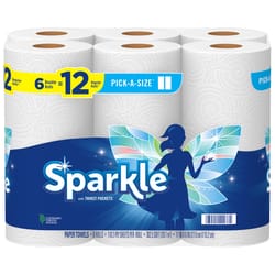 Sparkle Pick-A-Size Paper Towels 110 sheet 2 ply 6 pk