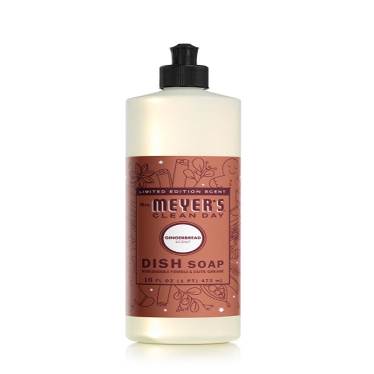 Mrs. Meyer's Clean Day Gingerbread Scent Liquid Dish Soap 16 oz (3 p)