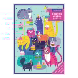 Mudpuppy Greeting Card Puzzle Multicolored 12 pc