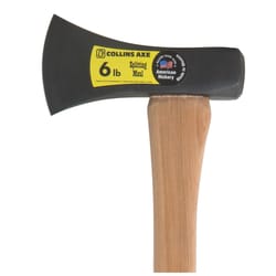 Collins 6 lb Single Bit Splitting Maul 34 in. Wood Handle