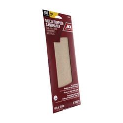 Ace 11 in. L X 4-1/2 in. W 150 Grit Aluminum Oxide Sandpaper 5 pk