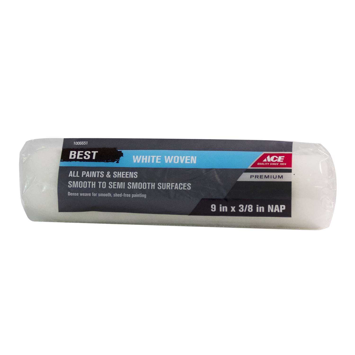 Ace Best Woven 9 in. W x 3/8 in. Paint Roller Cover 1 pk - Ace Hardware