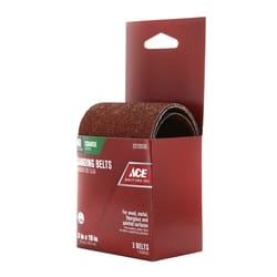 Ace 18 in. L X 3 in. W Aluminum Oxide Sanding Belt 40 Grit Coarse 2 pc