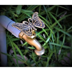 Festive Faucets Butterfly Antique Outdoor Faucet Handle