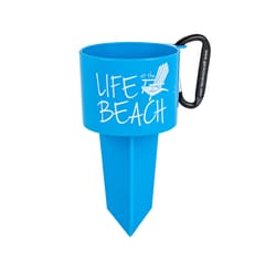 Geckobrands Blue Plastic 8 in. H X 4.5 in. W Beverage Holder Stake