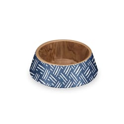 TarHong Multicolored Indigo Oasis Melamine 1.5 cups Pet Bowl