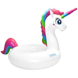 CocoNut Float Multicolored Vinyl Inflatable Magical Glitter Unicorn Pool Float