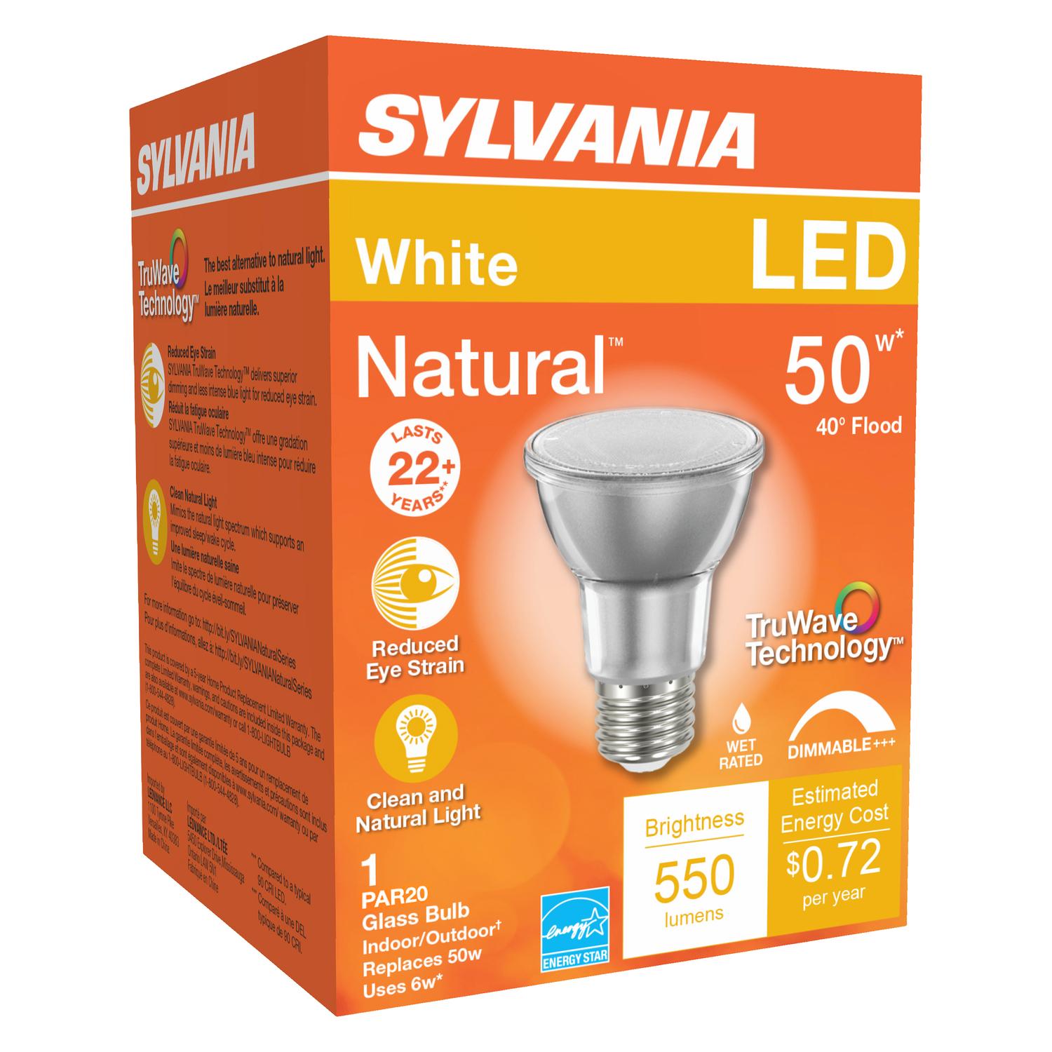 Sylvania capsylite par20 50w 120v sales