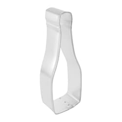 R&M International Corp International Corp 5 in. L Champagne Bottle Cookie Cutter Silver 1 pc