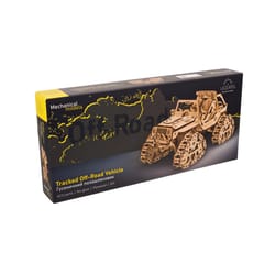 UGears Tracked Off-Road Vehicle Mechanical Model Kit Tan 423 pc