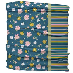 Karma Navy Split Floral Half Headband Polyester Microfiber 1 pk