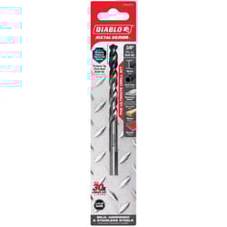 Diablo Metal Demon 3/8 in. X 5.2 in. L Stainless Steel Drill Bit 3-Flat Shank 1 pc