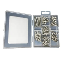 Ace Assorted Sizes S X 1/2 - 1-1/2 in. L Phillips Pan Head Sheet Metal Screw Kit