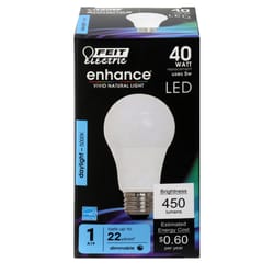 Feit Enhance A19 E26 (Medium) LED Bulb Daylight 40 Watt Equivalence 1 pk