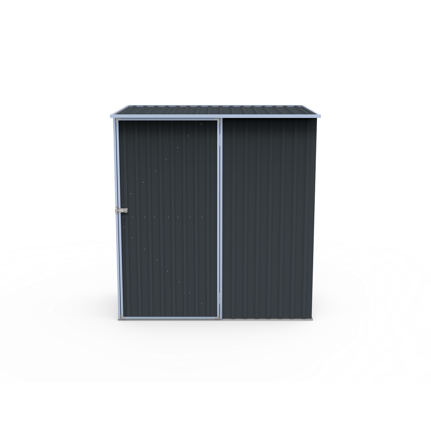 Build-Well 6 ft. x 3 ft. Metal Vertical Modern Storage Shed without Floor Kit -  BW0603SLIM-GY