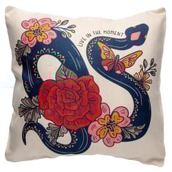 Karma 6 in. H X 18 in. L Multicolored Polyester Snake Pillow