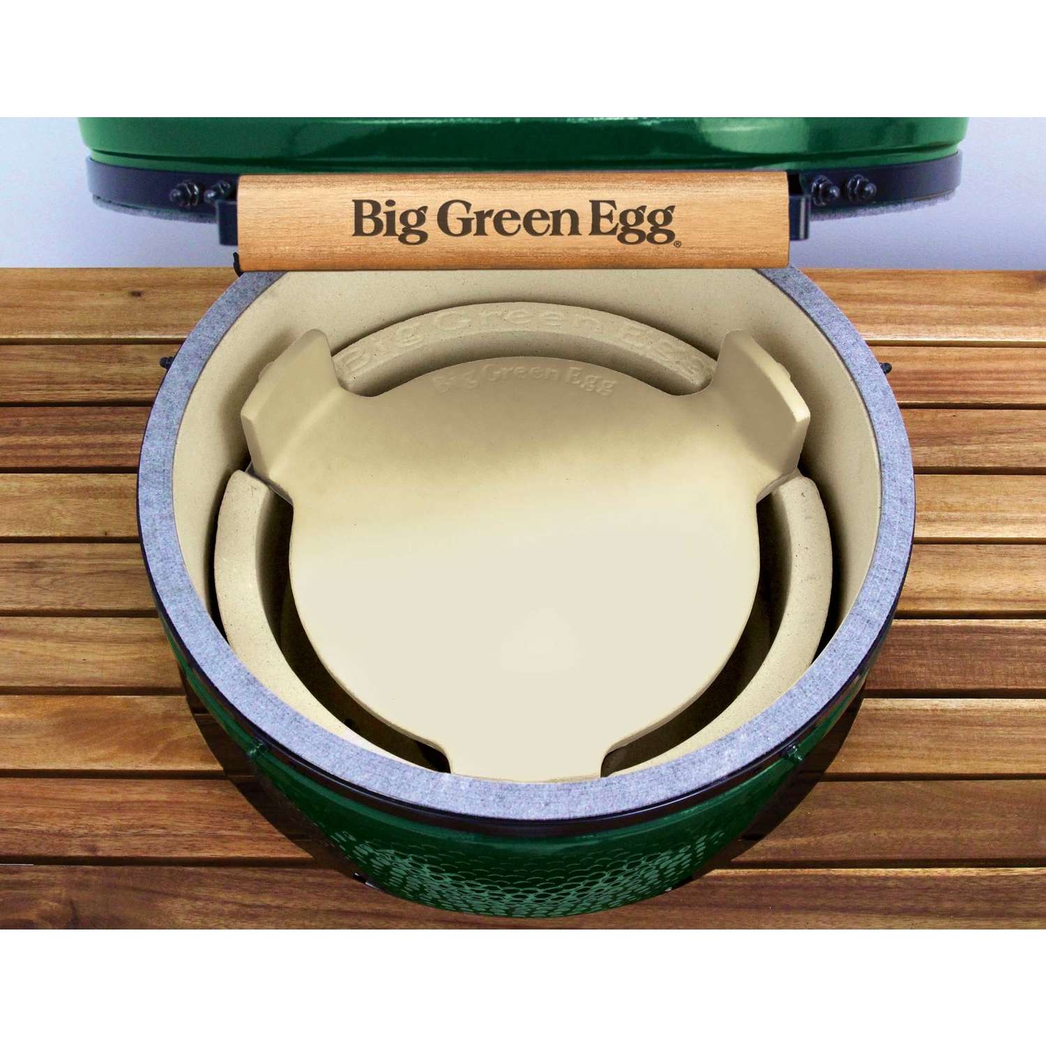 Big Green Egg Ceramic Heat Deflector For Big Green Egg Conveggtor