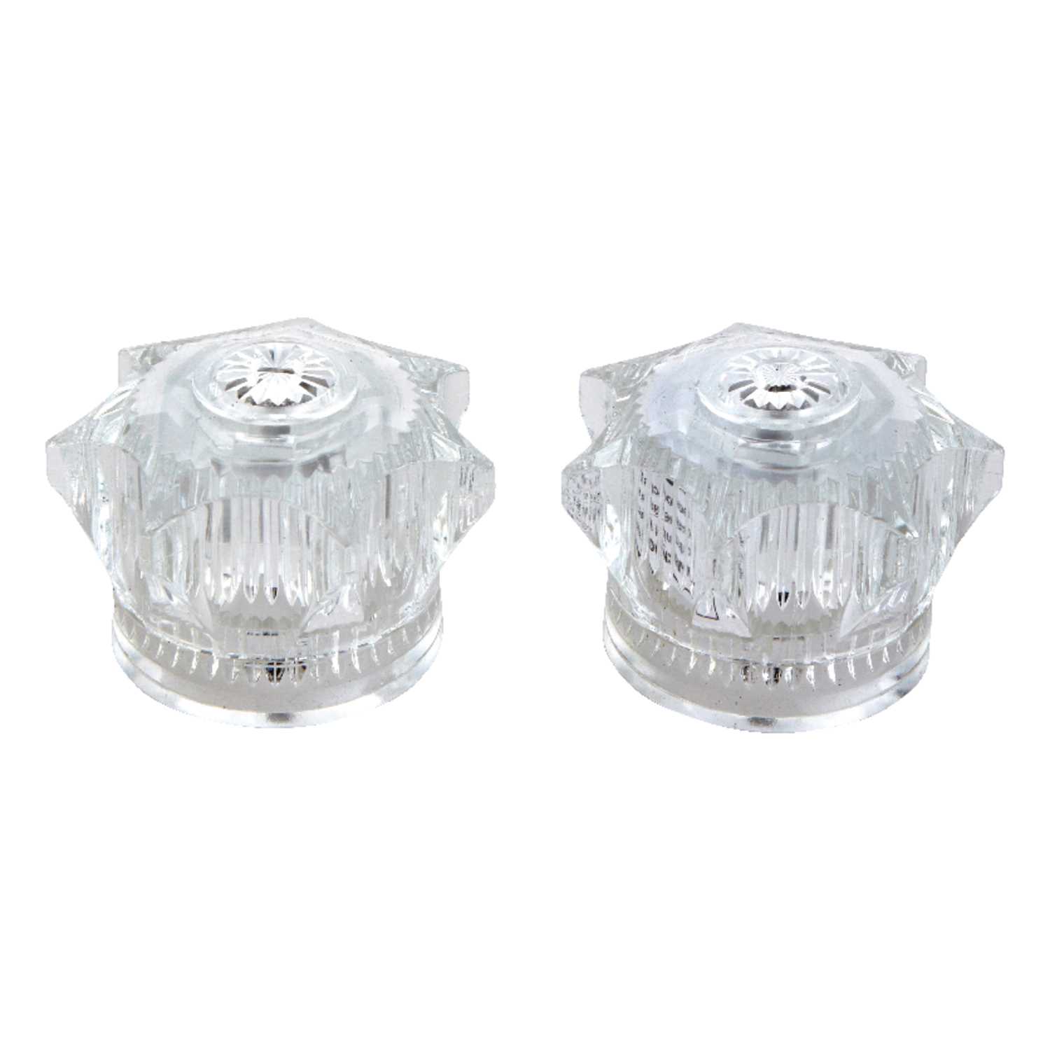 Ace Knob Clear Lucite Universal Faucet Handle For Sink/Tub Shower