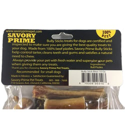 Savory Prime Beef Grain Free Bully Stick For Dogs 10 oz 3-5 in. 1 each