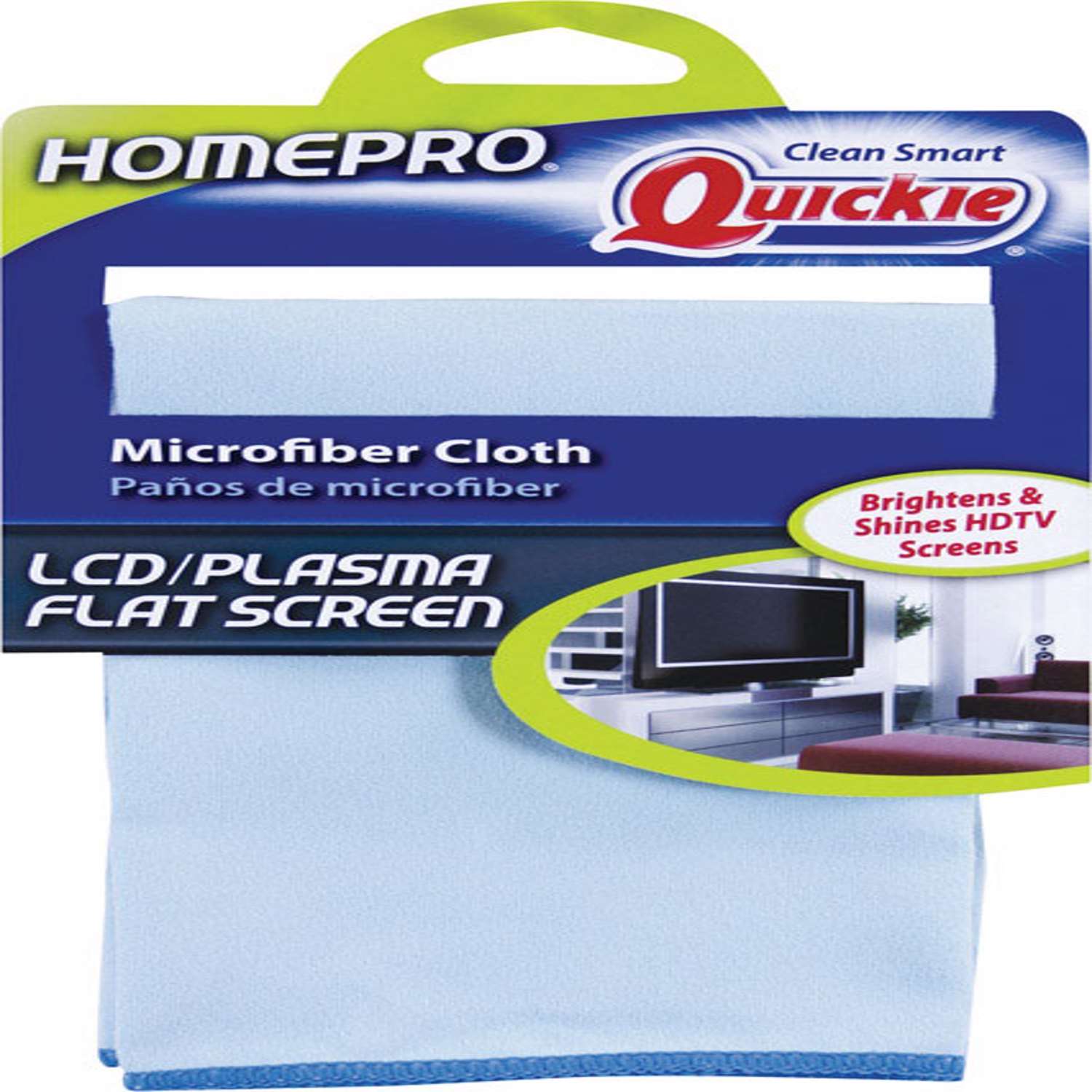 LCD/Plasma Flat Screen Microfiber Cloth Quickie 4 Pack 13" x 15" 