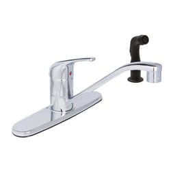 Huntington Brass Reliaflo One Handle Chrome Kitchen Faucet Side Sprayer Included