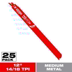 Diablo 12 in. Bi-Metal Medium Metal Reciprocating Saw Blade 14/18 TPI 25 pk