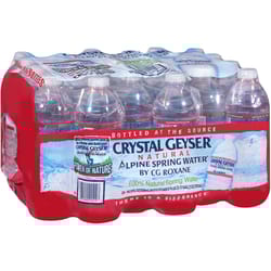 Crystal Geyser Alpine Spring Water Natural Bottled Water 0.5 L 24 pk