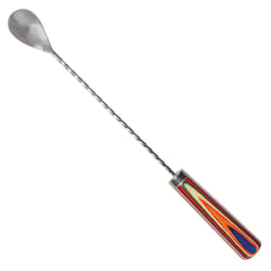 Totally Bamboo Marrakesh Multicolored Stainless Steel/Wood Cocktail Mixing Spoon