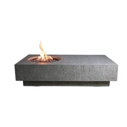 Elementi 56 in. W Concrete Metropolis Rectangular Propane Fire Table