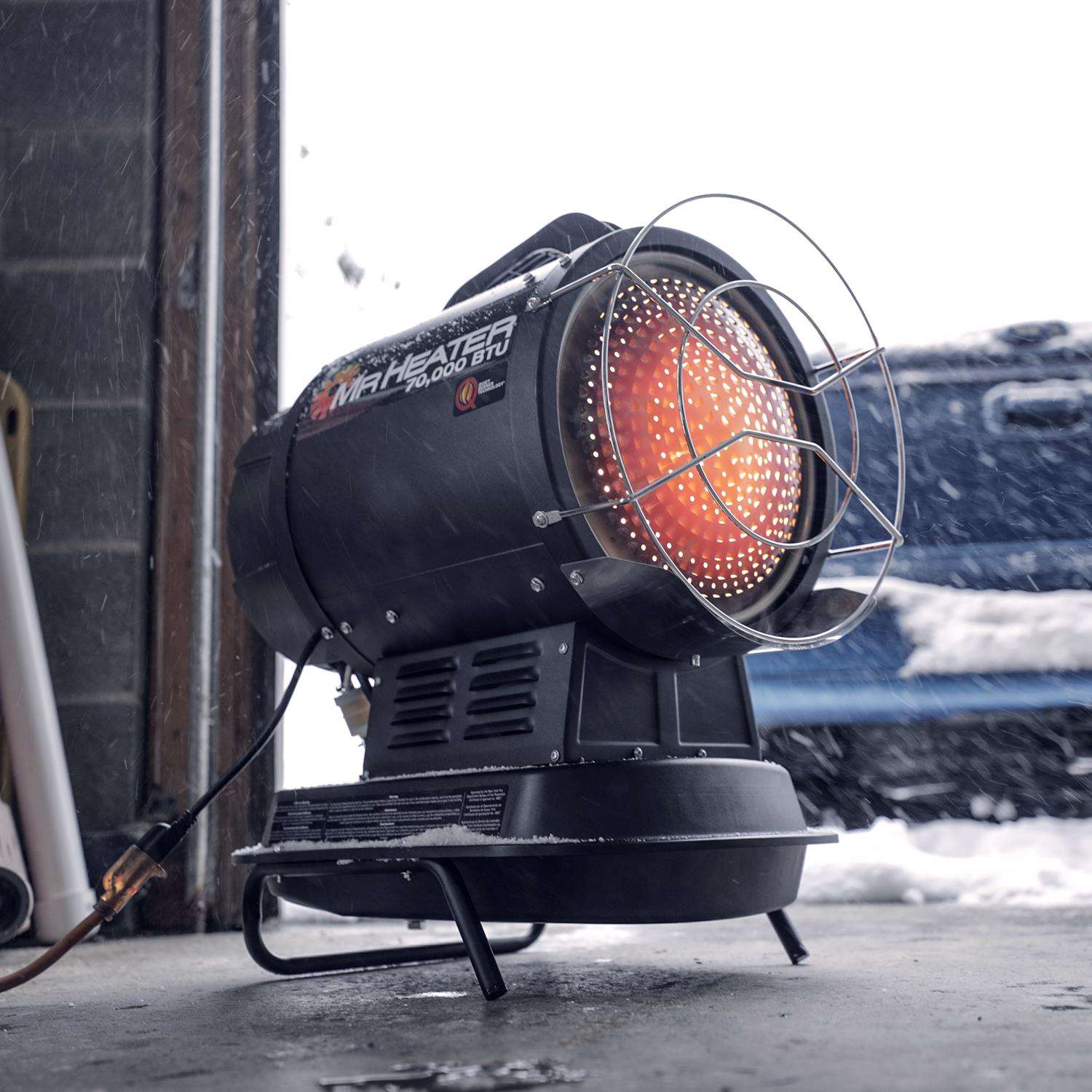 Mr. Heater 70000 Btu/h 1750 sq ft Radiant Kerosene Heater Mr. Heater 70000 Btu/h 1750 sq ft Radiant Kerosene Heater