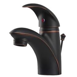 Ultra Faucets Oil Rubbed Bronze Single-Handle Bathroom Sink Faucet 4 in.