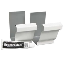 Amerimax 3 in. H X 6 in. W X 3 in. L White Aluminum K Gutter Seamers