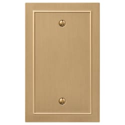 Amerelle Bethany Brushed Bronze 1 gang Zinc Blank Wall Plate 1 pk