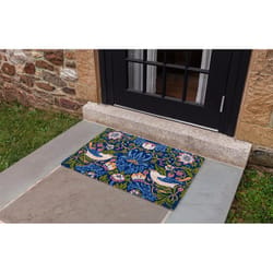 Entryways 18 in. W X 30 in. L Multicolored Strawberry Thief Coir Door Mat