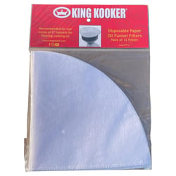 King Kooker Paper Funnel Filter 8 in. L X 9 in. W 12 pc