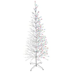 Celebrations LED Multi Birch 6.5 ft. Yard Decor