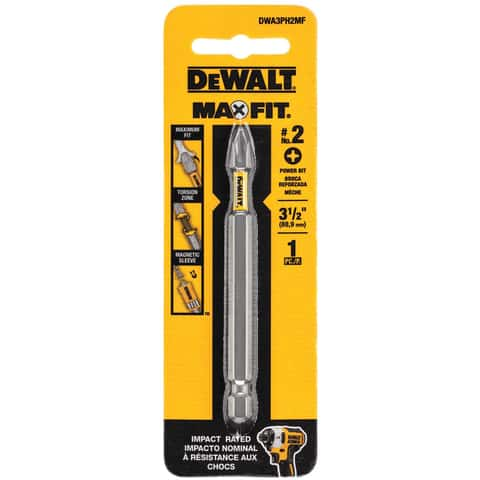 DEWALT MAXFIT 2 in. #2 Philips Bit (2-Piece)  Dewalt, Power tool  accessories, Dewalt power tools