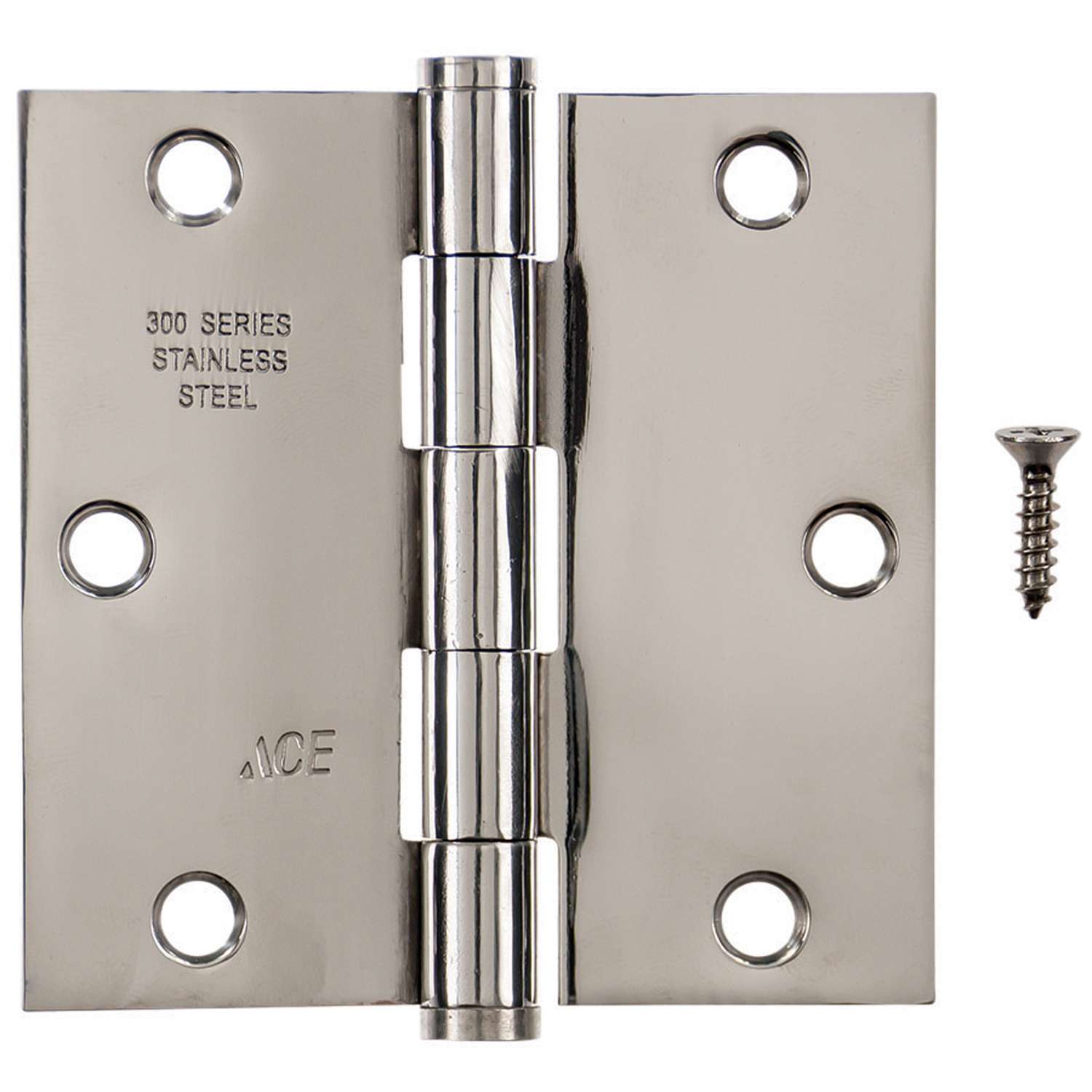 Ace 3-1/2 in. L Stainless Steel Residential Door Hinge 1 pk - Ace Hardware Stainless Steel Door Hinges 3 1 2