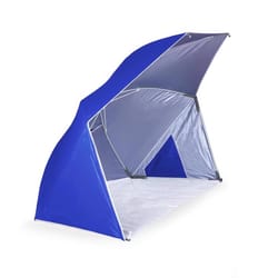 Oniva Brolly Beach Umbrella Tent 70.8 in. Blue Beach Umbrella Tent