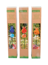 Meadow Creek Multicolored Glass 42.2 in. H Outdoor Garden Stake