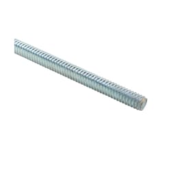 Steel City 1/4-20 in. D X 10 ft. L Galvanized Steel Threaded Rod