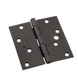 National Hardware 4 in. L Oil Rubbed Bronze Door Hinge 3 pk