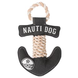 Pavilion We People Black Cotton Anchor Rope Dog Tug Toy 12 in. 1 pk