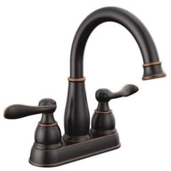 Delta Windemere Oil Rubbed Bronze Centerset Bathroom Sink Faucet 4 in.