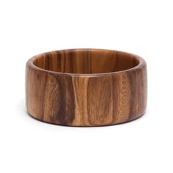 Lipper International Brown Acacia Wood Rustic Straight Side Bowl 6 in. D 1 pc