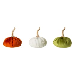 Glitzhome 6 in. Pumpkins Fall Decor