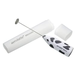 Aerolatte White Stainless Steel/ABS Plastic Milk Frother with Case