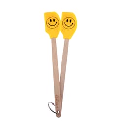 Tovolo Spatulart Yellow/Black Silicone/Wood Mini Spatula