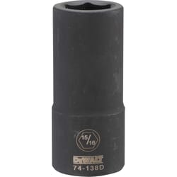 DeWalt 15/16 in. X 3/4 in. drive SAE 6 Point Deep Impact Socket